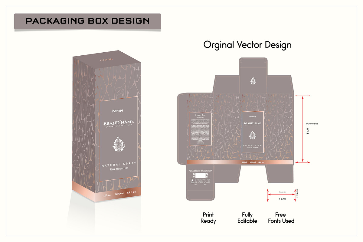 Luxury Perfume 3D Box Solutions, an Object Graphic by sumonuix