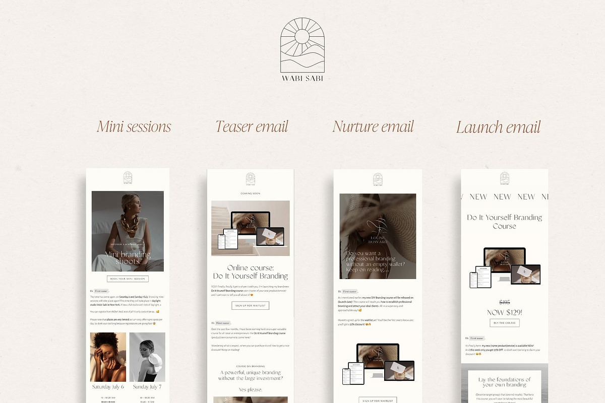 Minimal Flodesk Email Templates, an Email Template by Wonderlik Webdesign (Photo 5 of 9)