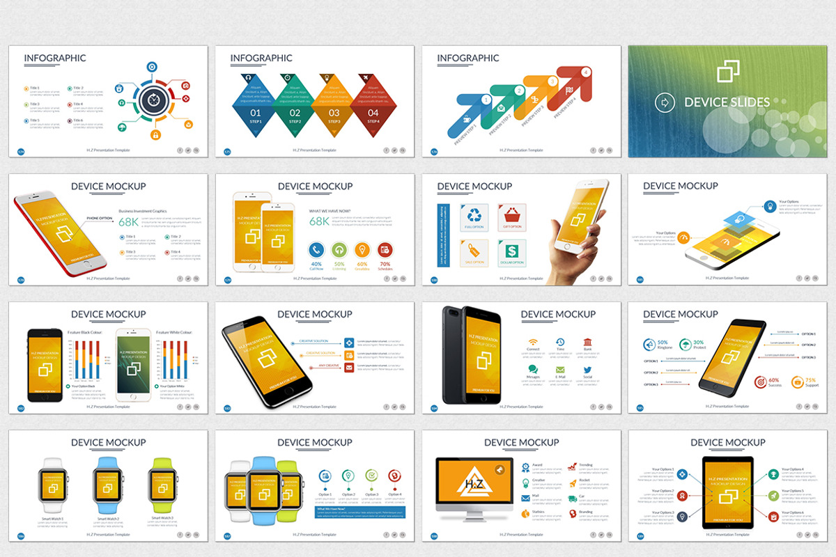 H.Z Presentation Template, a Presentation Template by UniqueStudio (Photo 9 of 11)