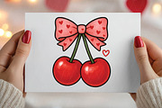 Valentine Cherry Bow Png, an Illustration by DreamPrint404 (Thumbnail 7 of 8)