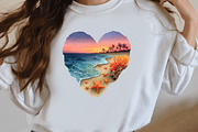 watercolor retro beach heart Clipart, an Illustration by Designworld (Thumbnail 5 of 7)