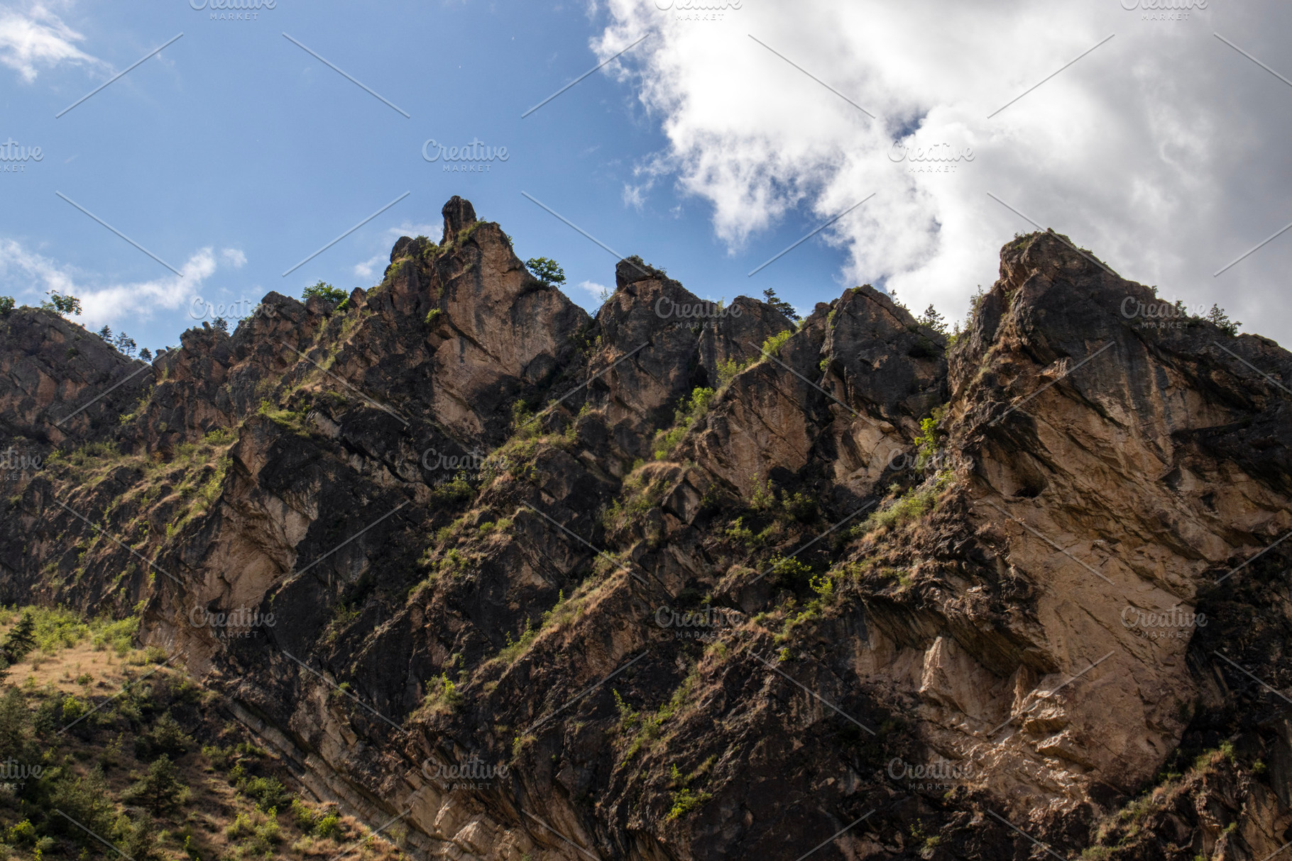 Silhouette of mountain peaks, a Nature Photo by Schreibikus
