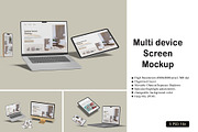 Multi Device Mockup, an iPhone Mockup by rizalamora (Thumbnail 1 of 10)