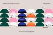 Old painting texture brushes for AI, a Brush Add-On by Studio Mei Design (Thumbnail 2 of 6)