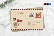 Christmas Vintage Postcard Template, a Card Template by BrandPacks (Thumbnail 2 of 4)