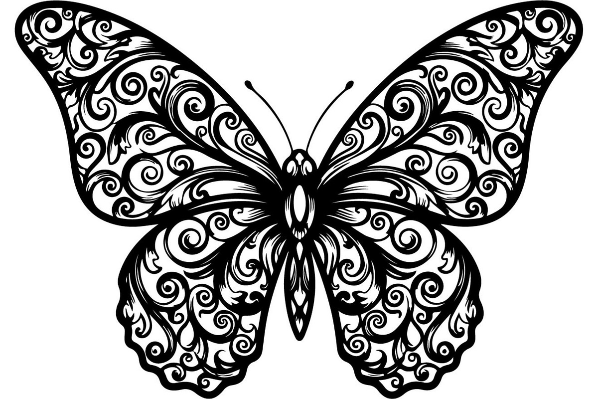 Beautiful Butterfly Silhouette, an Object Graphic by Designer_Momina (Photo 19 of 20)