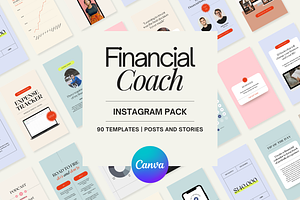 Financial Coach Instagram Pack Canva