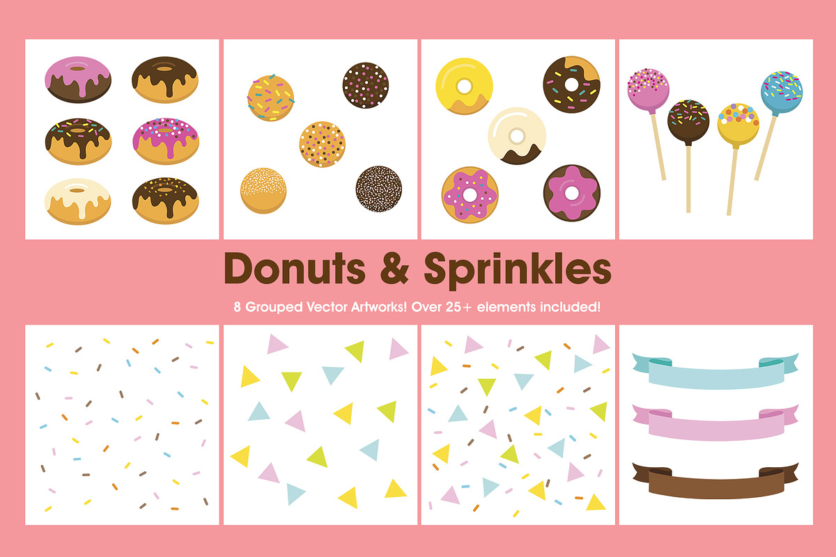 Donuts and Sprinkles of Sweets, an Illustration by Spark Design (Photo 2 of 2)