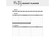 Monthly Budget Tracker, a Stationery Template by Brand Your Biz Co. (Thumbnail 5 of 10)