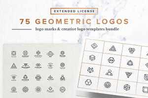 75 Geometric Logo Bundle