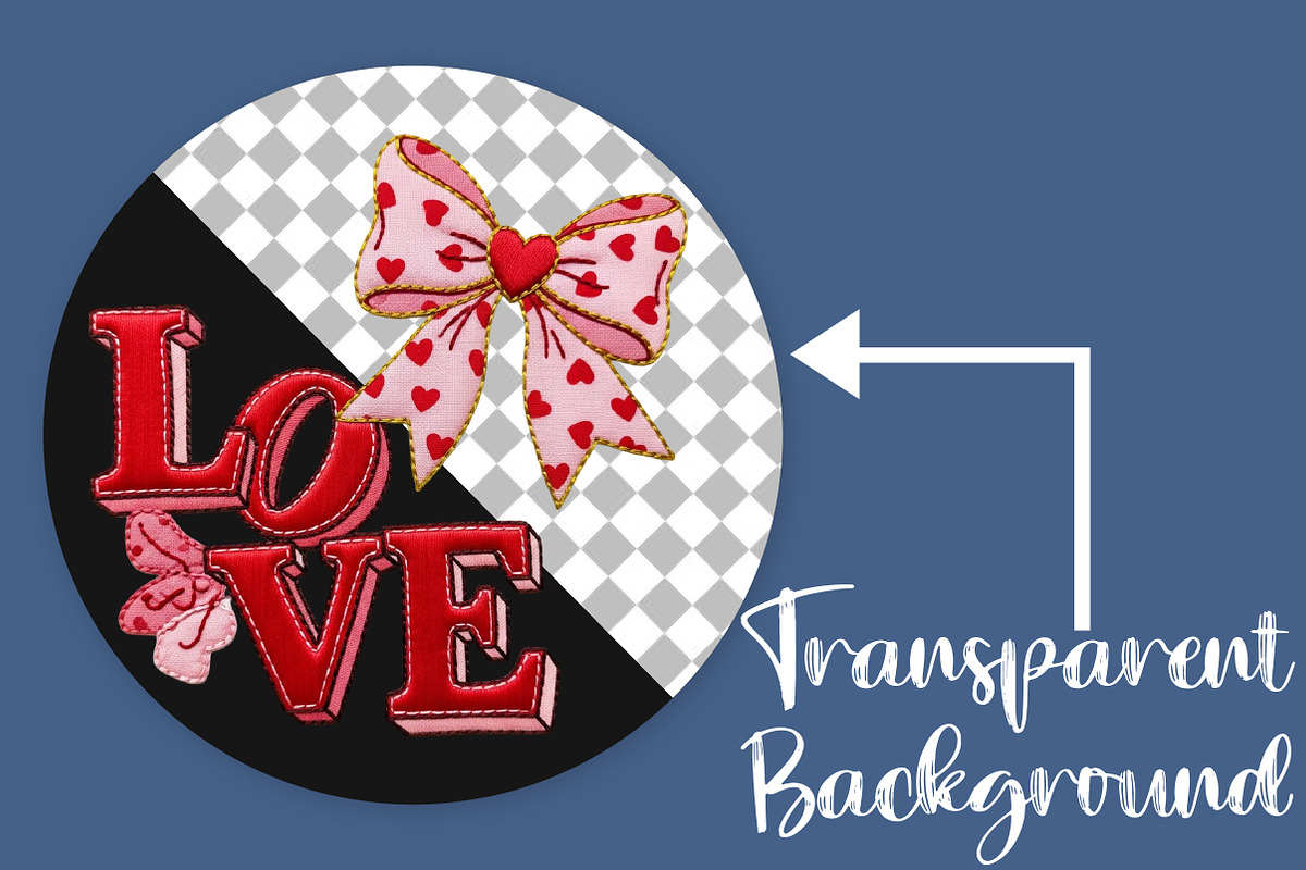 Love Embroidery PNG, Valentine's Day, an Illustration by Canvas Craft (Photo 2 of 6)
