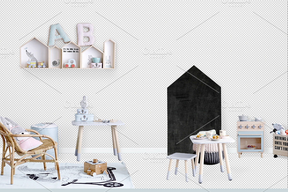 Kids Room Wall/Frame Mock Up 30, a Print Template by Whimsicality (Photo 5 of 6)