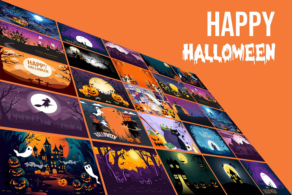 Halloween Background Bundle, a Background Graphic by Digital Studio (Photo 3 of 3)