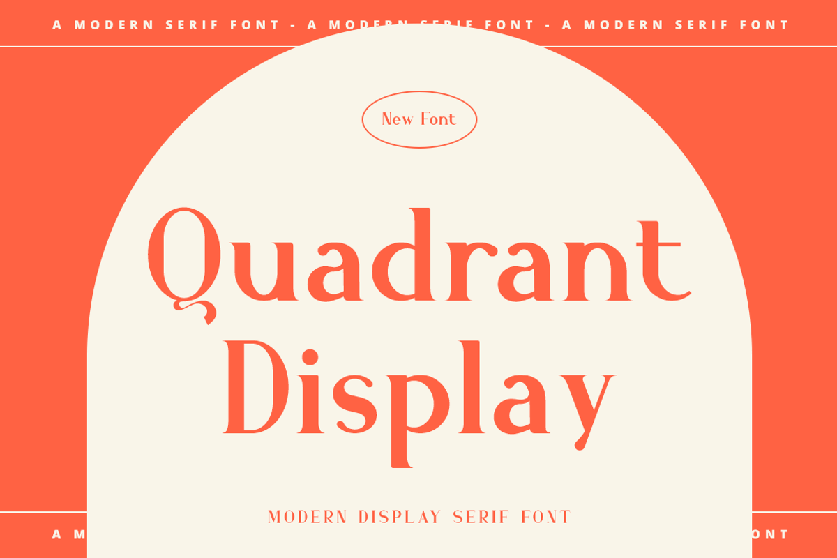 Quadrant Display, a Serif Font by RockboyStd (Photo 1 of 12)