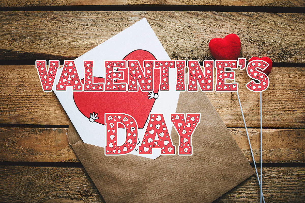 Bold Love - Valentines Font, a Slab Serif Font by vladocar (Photo 3 of 5)