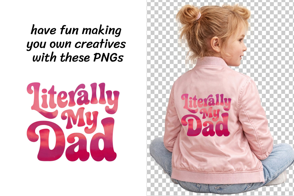 Father's Day Sublimations Set, a Decorative Illustration by InkyQueenArt (Photo 3 of 6)