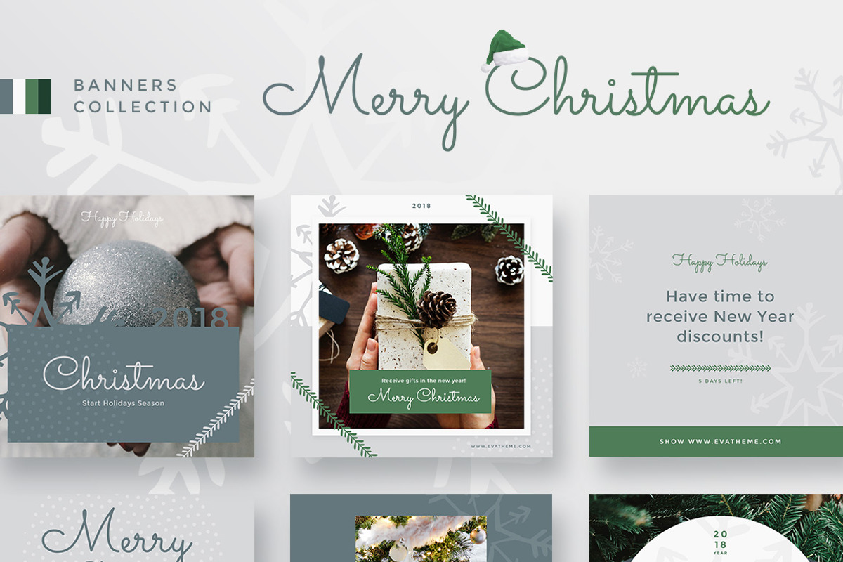 Merry Christmas Collection, a Social Media Template by Creatoly (Photo 1 of 6)