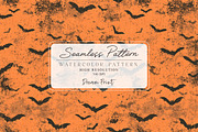 Halloween Bats Seamless Pattern, a Texture Illustration by DreamPrint404 (Thumbnail 1 of 3)