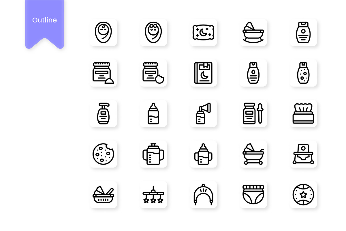 Baby Icons, a Duotone Icon by HacaStudio (Photo 2 of 3)