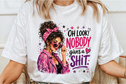 Nobody Gives a PNG Retro Sassy Girl, a Seasonal Illustration by Canvas Craft (Thumbnail 3 of 6)