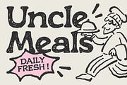 Roghen a Rough Serif Font, a Serif Font by Blankids Studio (Thumbnail 7 of 12)
