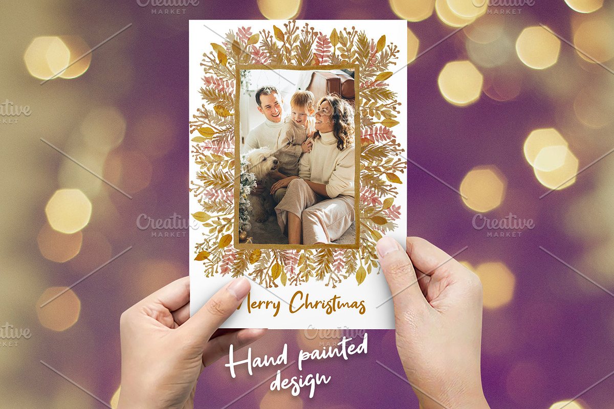 Warm Frame Photo Card PSD Template, a Card Template by PSD templates and Photos (Photo 3 of 6)