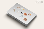NOVEMBER Watercolor Fall Set, an Object Graphic by Kaleriia (Thumbnail 8 of 11)