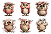 Funny Spring Owl Clipart, an Illustration by Daily.Designs (Thumbnail 8 of 8)