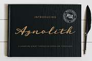 Agnolith - Signature Script Fonts, a Script Font by Patria Ari (P4tcreativa) (Thumbnail 1 of 10)