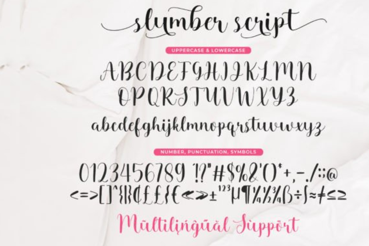 Slumber Script Font, a Script Font by SPEED APEX (Photo 6 of 6)