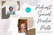 Podcast Instagram CANVA Template, a Social Media Template by Chantelle T Illustrations (Thumbnail 3 of 5)