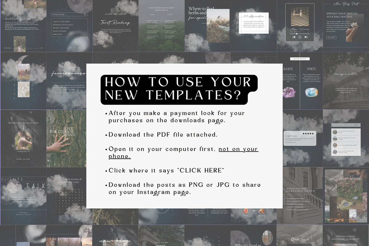 Witchy Instagram Astrology Template, a Social Media Template by Story Native (Photo 9 of 11)