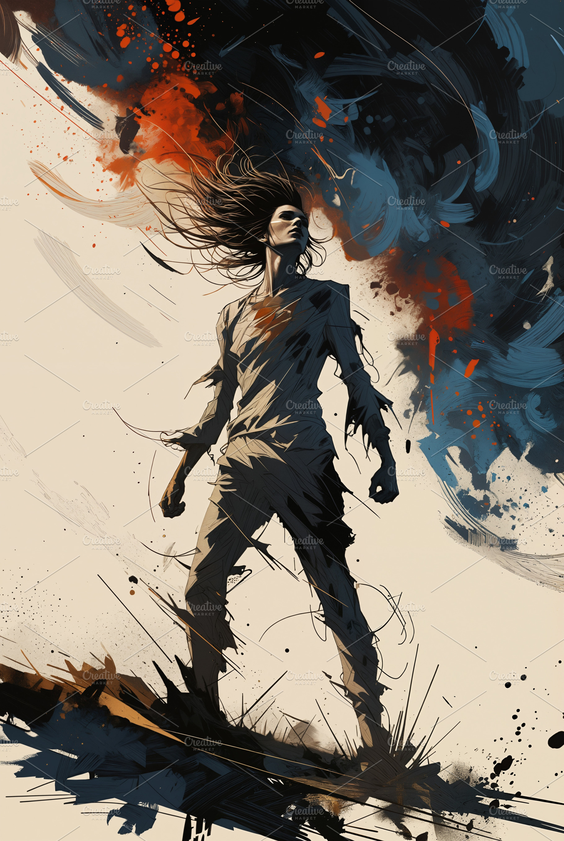Resilience Conceptual Illustration, a Person Photo by h.utomo
