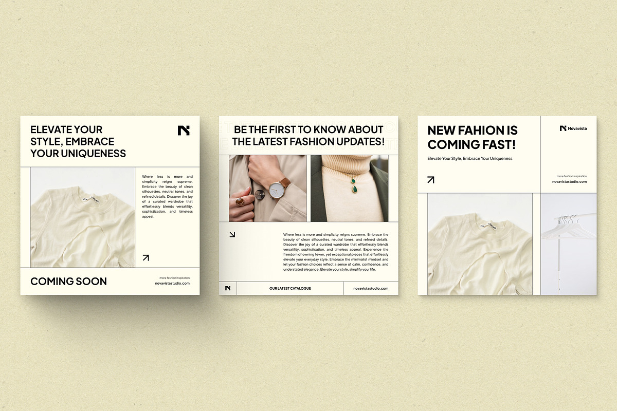 Fashion - Social Media Templates, a Social Media Template by madebynoval (Photo 5 of 6)