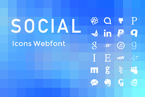 SALE Simple Social Icons Web Font