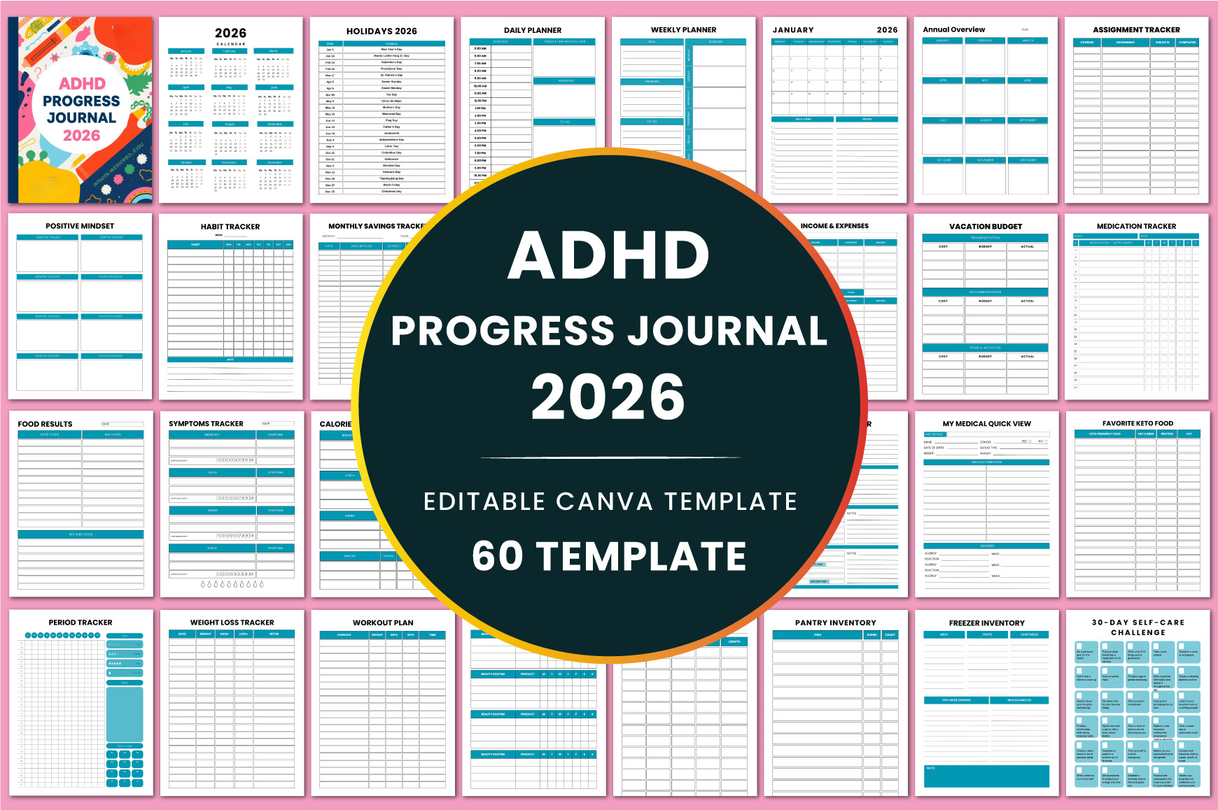 2026 ADHD Progress Journal