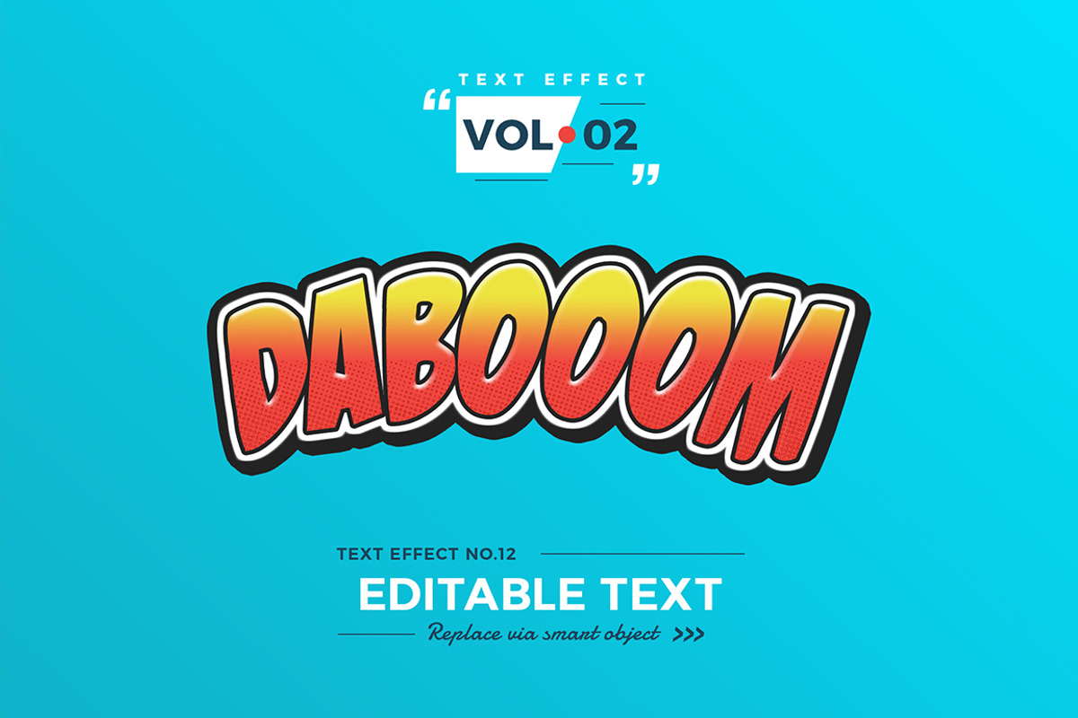 Photoshop Text Effects Volume 2, a Layer Style Add-On by Marvel (Photo 6 of 10)