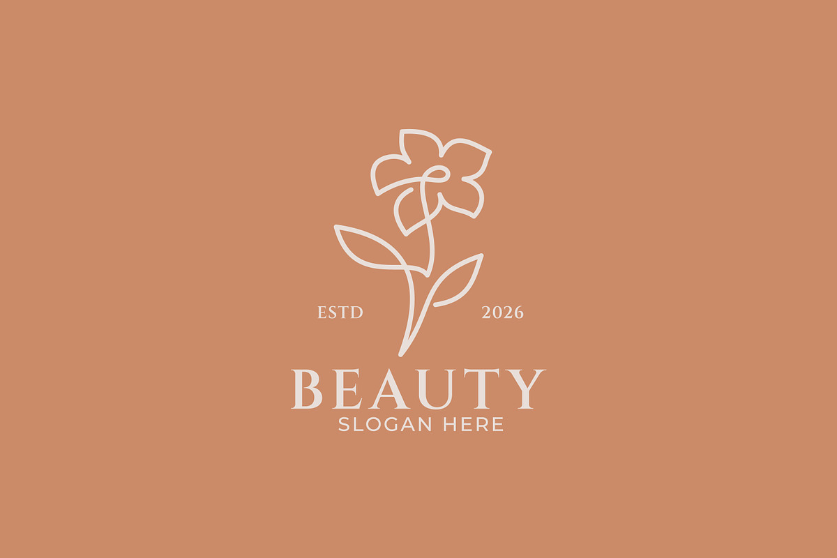 Elegant Floral Line Art Beauty Logo, a Branding & Logo Template by Signatoro (Photo 2 of 4)