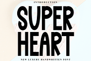 Super Heart, a Sans Serif Font by FreshTypeINK (Thumbnail 1 of 8)