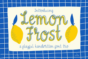 Lemon Frost  Playful Font TRIO