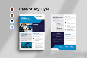Modern Case Study Flyer, a Flyer Template by Spark_Creative