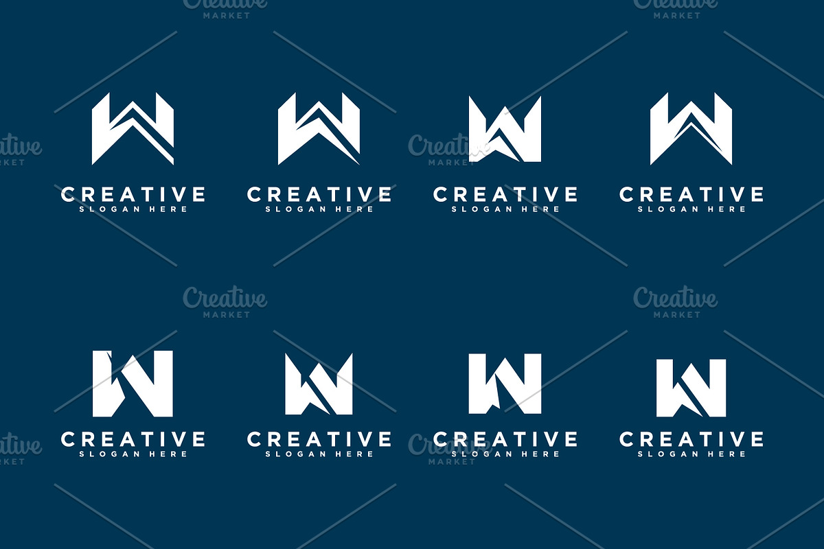 set of letter w design template, a Branding & Logo Template by quadrazo