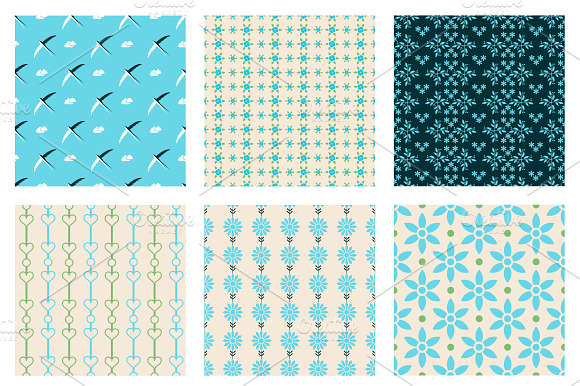 Birds And Flowers Patterns