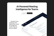 AI Meeting Planner Landing Page, an UI Kit Template by BeadyLab (Thumbnail 4 of 5)