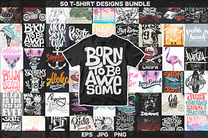 50 T-Shirt designs collection