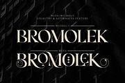 Bromolek - Luxury & Ligatures Serif, a Serif Font by Almarkhatype (Thumbnail 6 of 9)