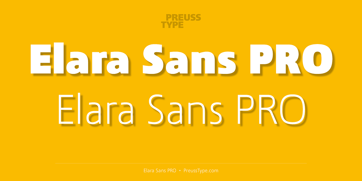Elara Sans PRO, a Sans Serif Font by preussTYPE (Photo 1 of 9)