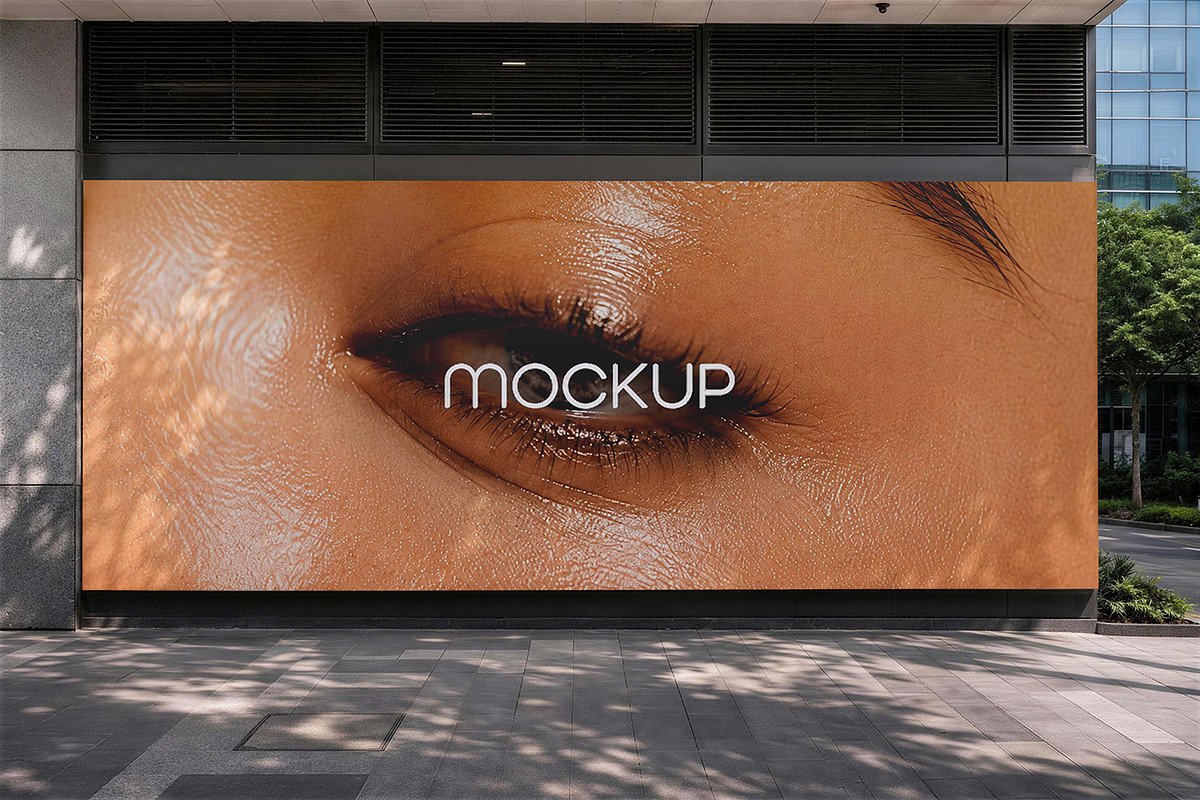 Wide Outdoor Billboard Mockup, an Advertising Mockup by Pitchlook.Studio (Photo 4 of 4)