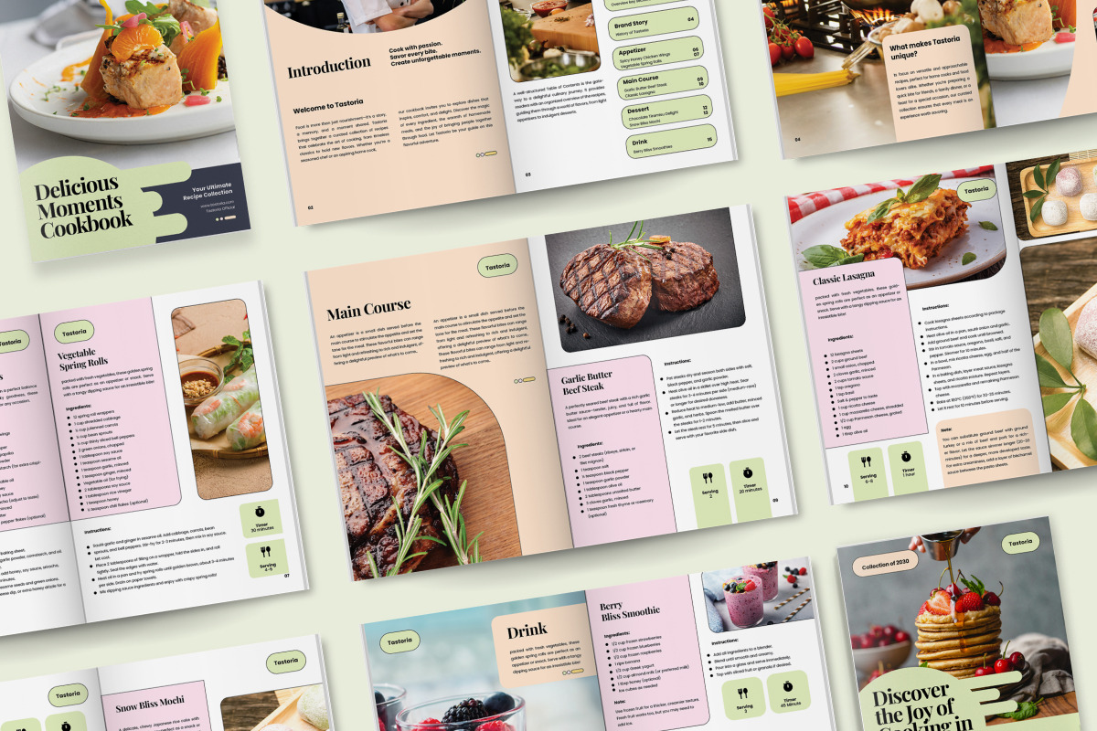 Modern Cookbook Catalog, a Brochure Template by twinstd (Photo 5 of 6)