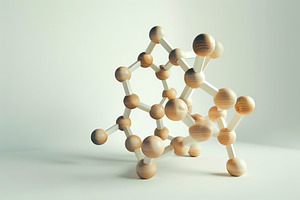 Wooden model showcasing the intricat, a Photo by Iftikhar Alam